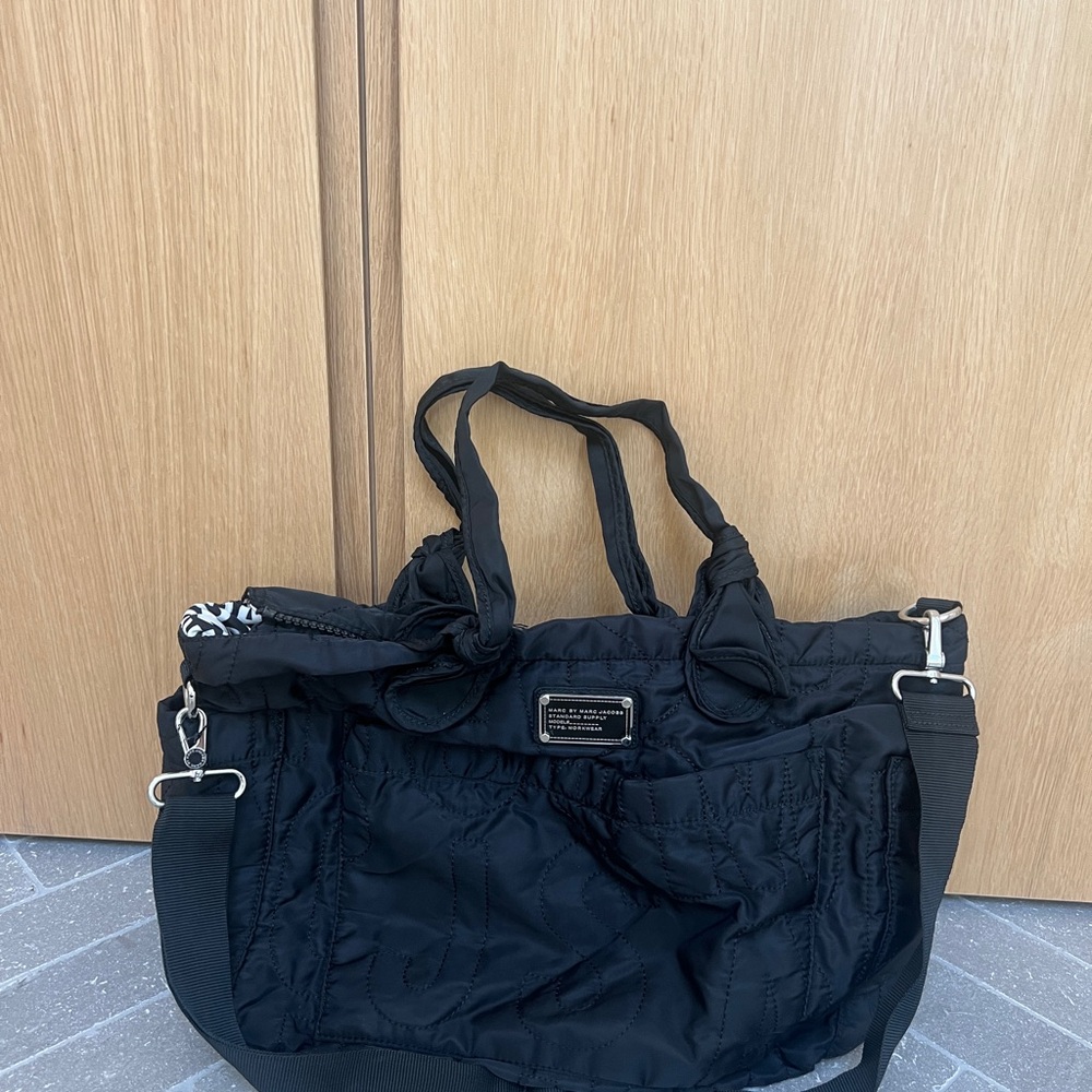 Marc Jacobs Black Quilted Baby Bag